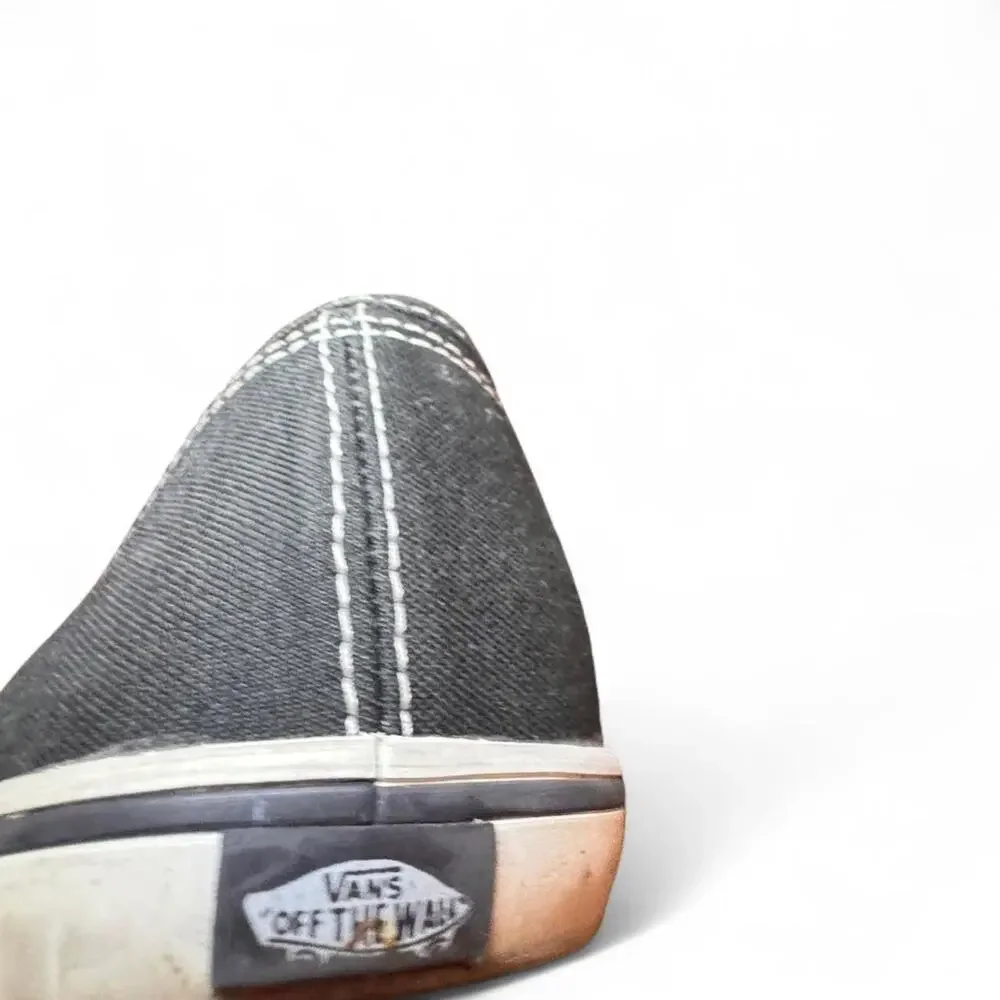 Vans Classic Low Profile Black & White Sneakers — W9/M7.5 - Picture 7 of 8